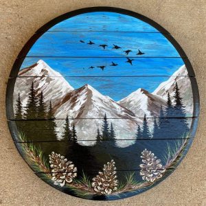 Decorative Colorado mountain wall art