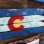 Colorado Marbled Ski Wall Flag