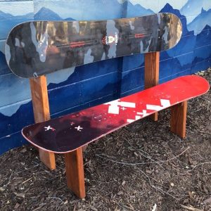 Custom Color Double Snowboard Bench