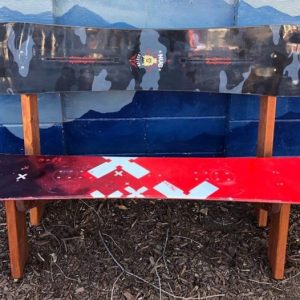 Custom Color Double Snowboard Bench