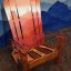 desert cactus Adirondack hybrid ski/snowboard chair