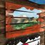 Garden of the Gods & Pikes Peak Hand Painted Ski Wall Art