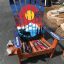 Colorado Moose Mountain Mural Hand Painted Adirondack Ski Chair Set