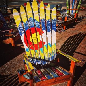 Aspen Colorado Flag Ski Chair