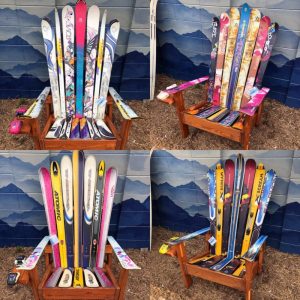 adirondack ski chairs sets