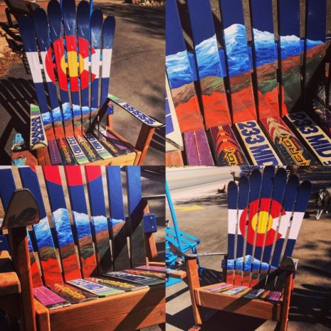 Garden of the Gods & Pikes Peak CO Flag Chair