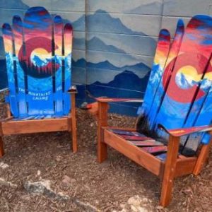 The mountains are calling Colorado hybrid Adirondack ski/snowboard chairs