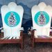 Pinecone mural Adirondack snowboard chairs