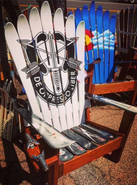 Special Forces Crest Adirondack Ski Chair