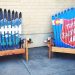 Custom logo adirondack ski benches