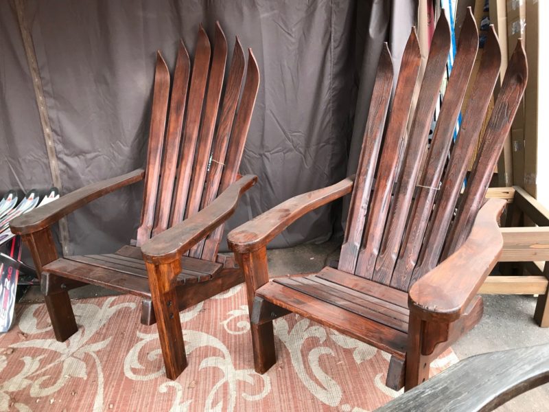 Antique Ski Chairs