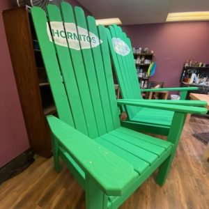 Giant Adirondack Chair, Wood Ski Chair, Oversized 72 or 84 6 or 7