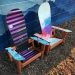 Small Colorful Kids Adirondack Snowboard chairs