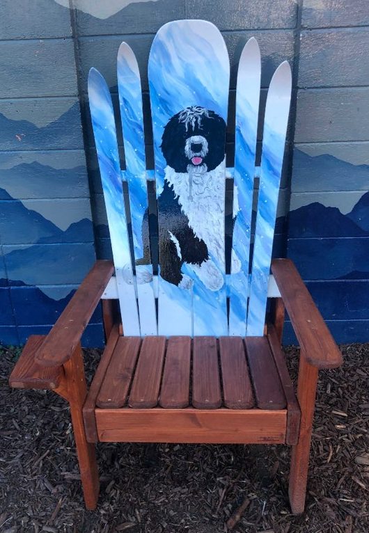 Pick Any Dog Breed – Hybrid Adirondack Ski & Snowboard Chair