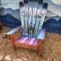 Mystic Moose Mural Adirondack Ski Chair