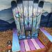 Mystic Moose Mural Adirondack Ski Chair