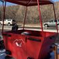 Vintage vail ski lift gondola outdoor bench