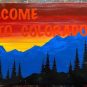 Hand Painted Welcome To Colorado Wall Art