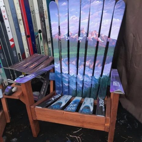 Grand Teton National Park Adirondack Ski Chair