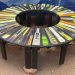 Circular Ski Bench