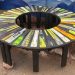 Circular Ski Bench