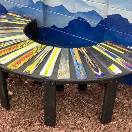 Ski Semicircle Bench