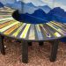 Ski Semicircle Bench