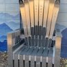 Stainless steel Adirondack ski throne