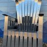 Stainless steel Adirondack ski throne