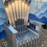 Stainless steel Adirondack ski throne