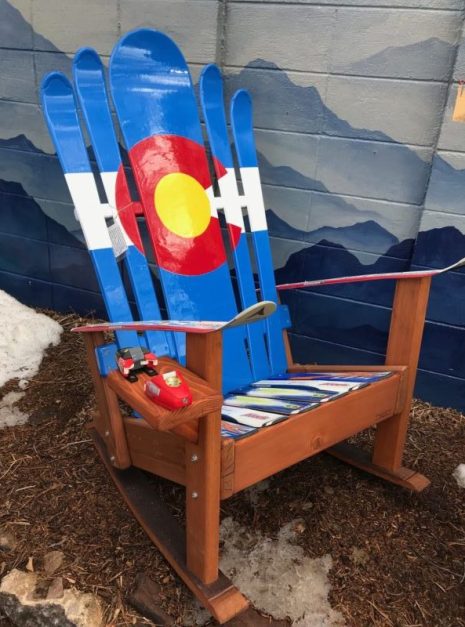 Colorado Flag Adirondack Hybrid Ski & Snowboard Chair