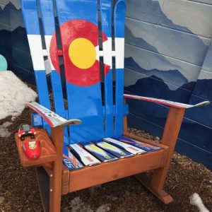 Colorado Flag Adirondack Hybrid Ski & Snowboard Chair
