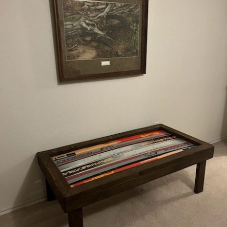 IMG_3651 Dark Walnut Ski Coffee Table