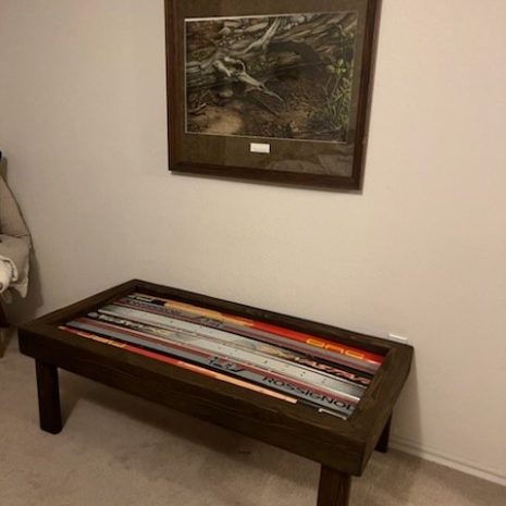 IMG_3652 Dark Walnut Ski Coffee Table