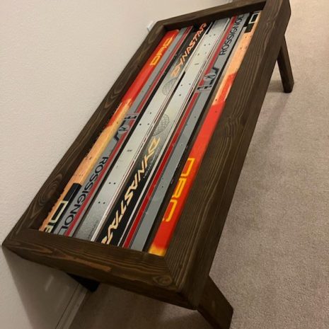 IMG_3655 Dark Walnut Ski Coffee Table
