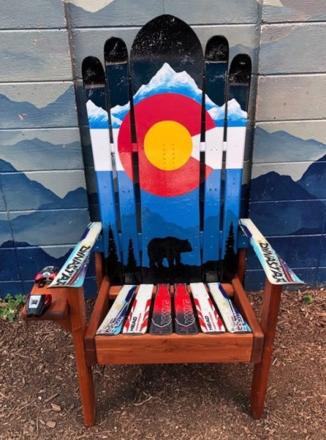 Colorado Bear Silhouette Hybrid Ski Snowboard Chair