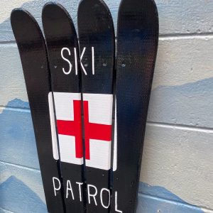 Ski Patrol Hand Painted Ski Wall Art