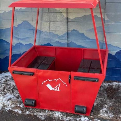 Vintage Vail Gondola Ski Lift Bench