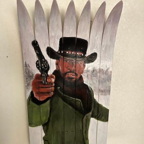 Django Themed Ski Wall Art