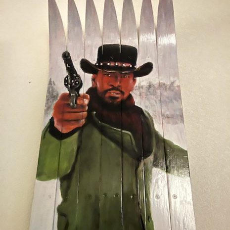 Django Themed Ski Wall Art
