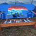 Colorado Bear Mural Adirondack Snowboard Bench