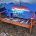 Colorado Bear Mural Adirondack Snowboard Bench