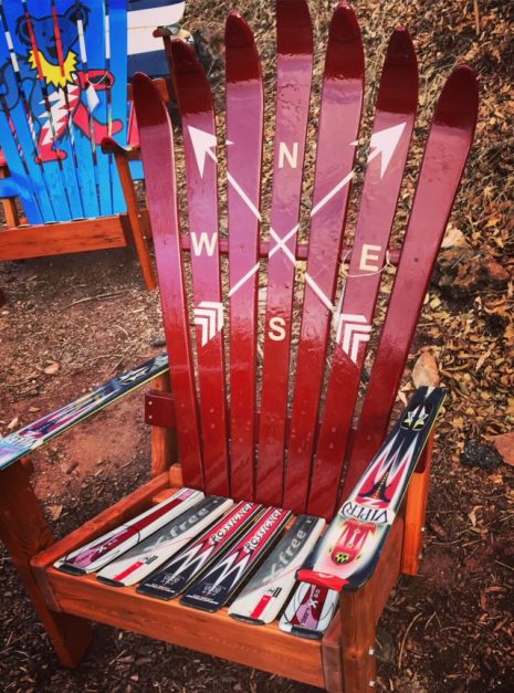 Crossed Arrows Adirondack Ski Chair