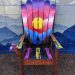Night Sky Owl Adirondack Ski Chair