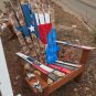 Texas Flag Hand Painted Adirondack Ski Chairs