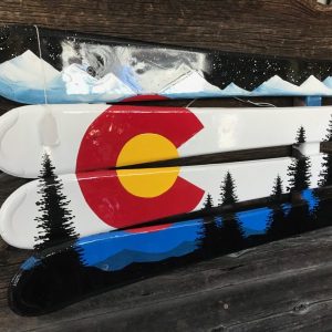 Colorado Mountain Mural Ski Wall Art