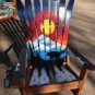 Colorado Sunset Bear Mural Ski Chair