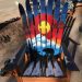 Colorado Sunset Bear Mural Ski Chair