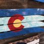 Colorado Marbled Ski Wall Flag