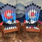 Colorado Sasquatch Bigfoot Adirondack Ski Chairs